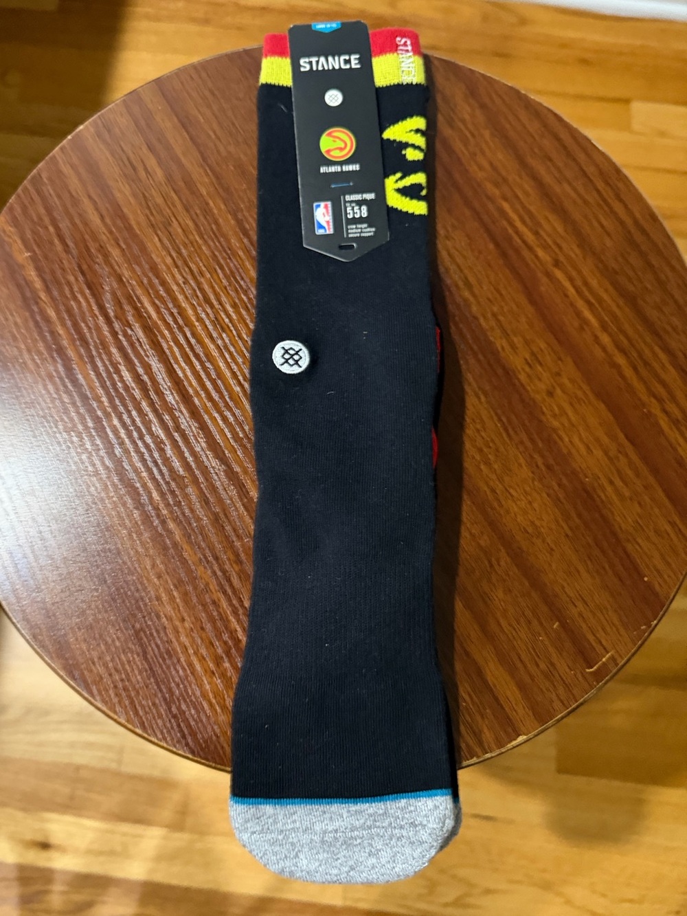 Atlanta Hawks Stance Black, Red, Yellow Crew Socks 🏀